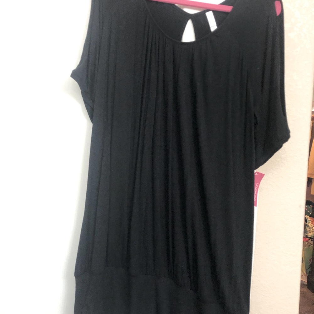 Soft black t-shirt dress